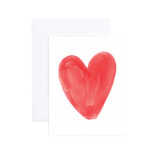 Watercolor Heart Blank Greeting Card