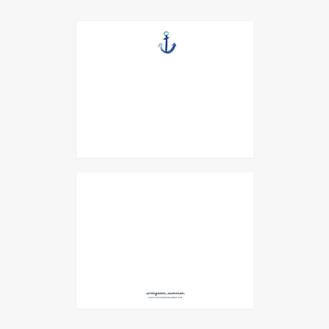 Anchor Flat Notecard Set