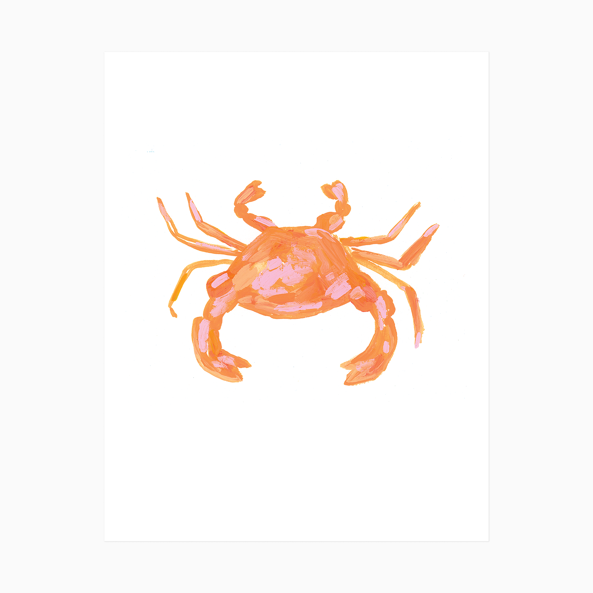 Marissa Watercolor Crab Nautical Art Print