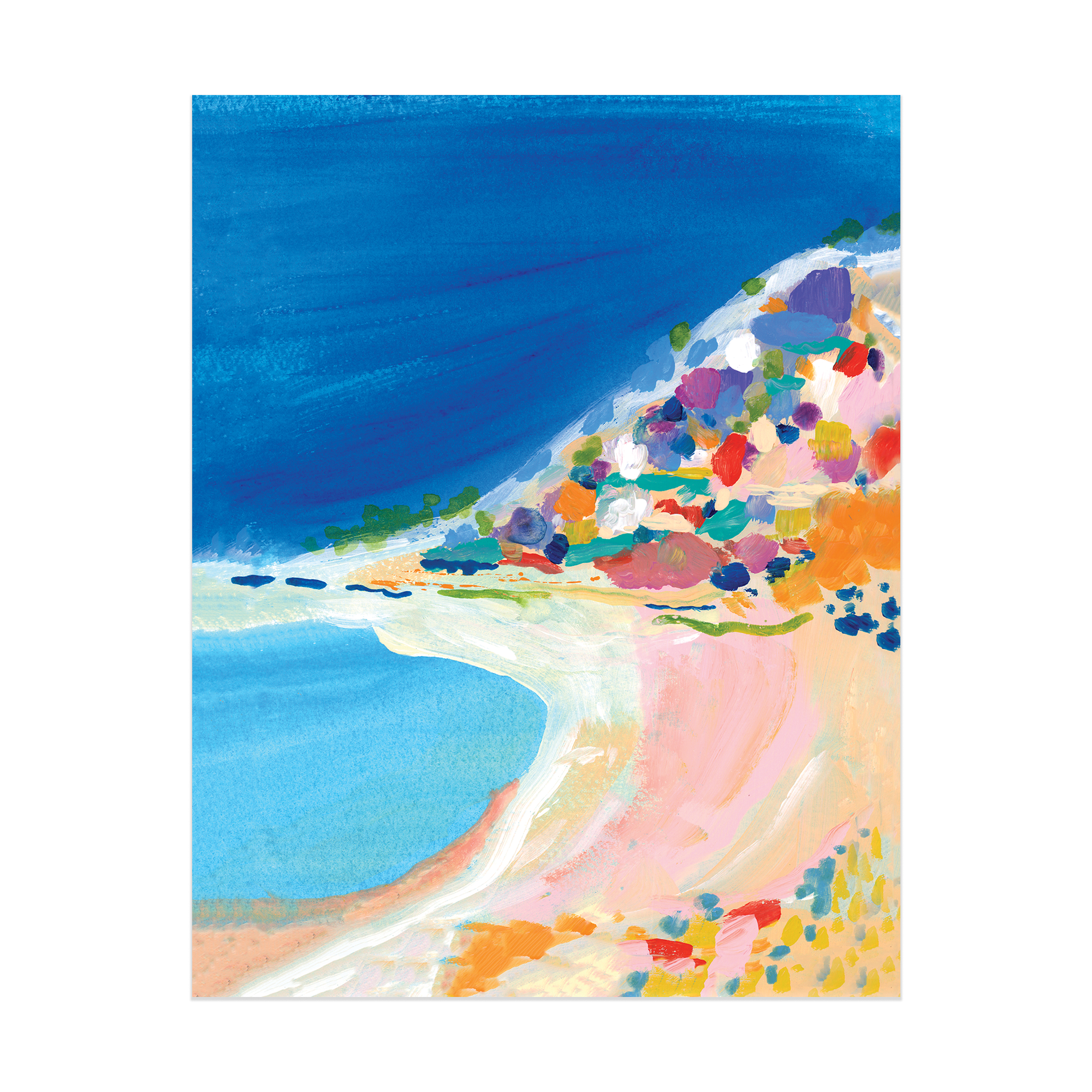 Ella Mediterranean Coast Beach Landscape Art Print