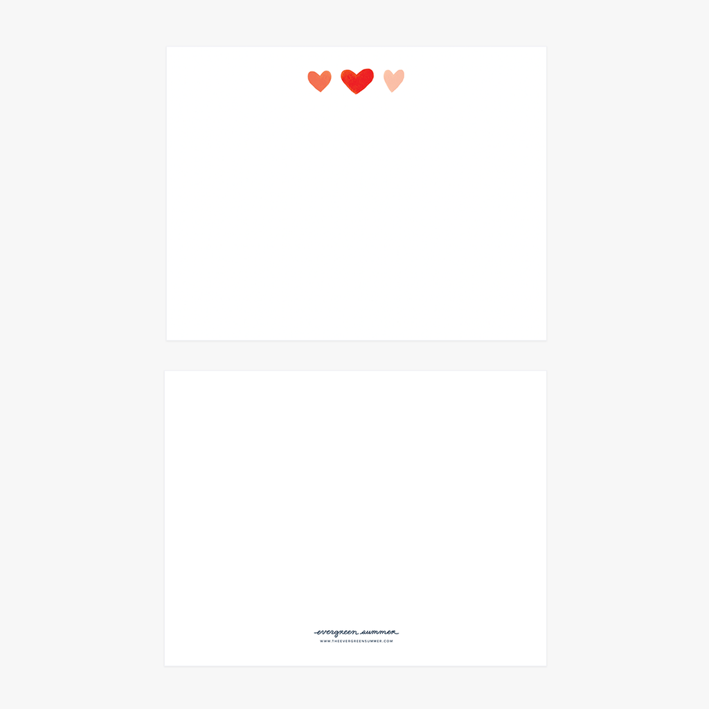 Heart Flat Notecard Set