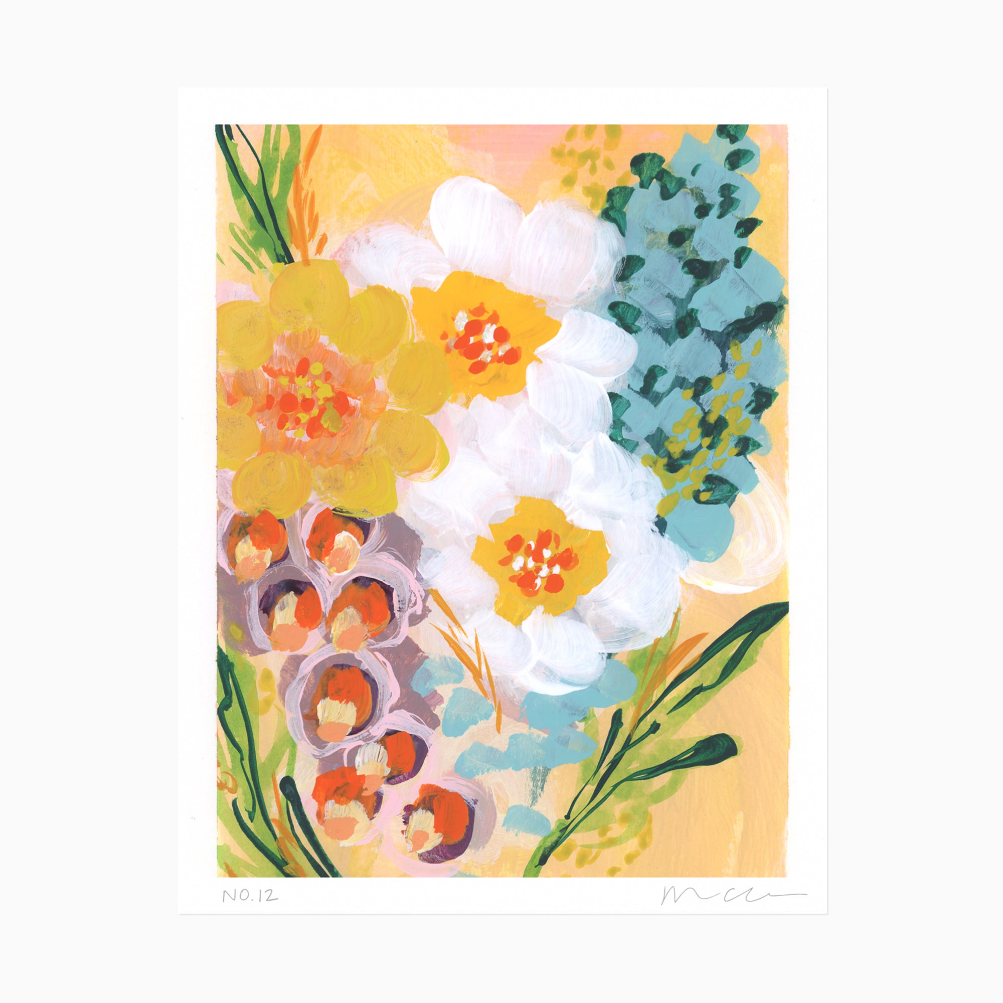 In Bloom No. 12 Soleil Floral Art Print