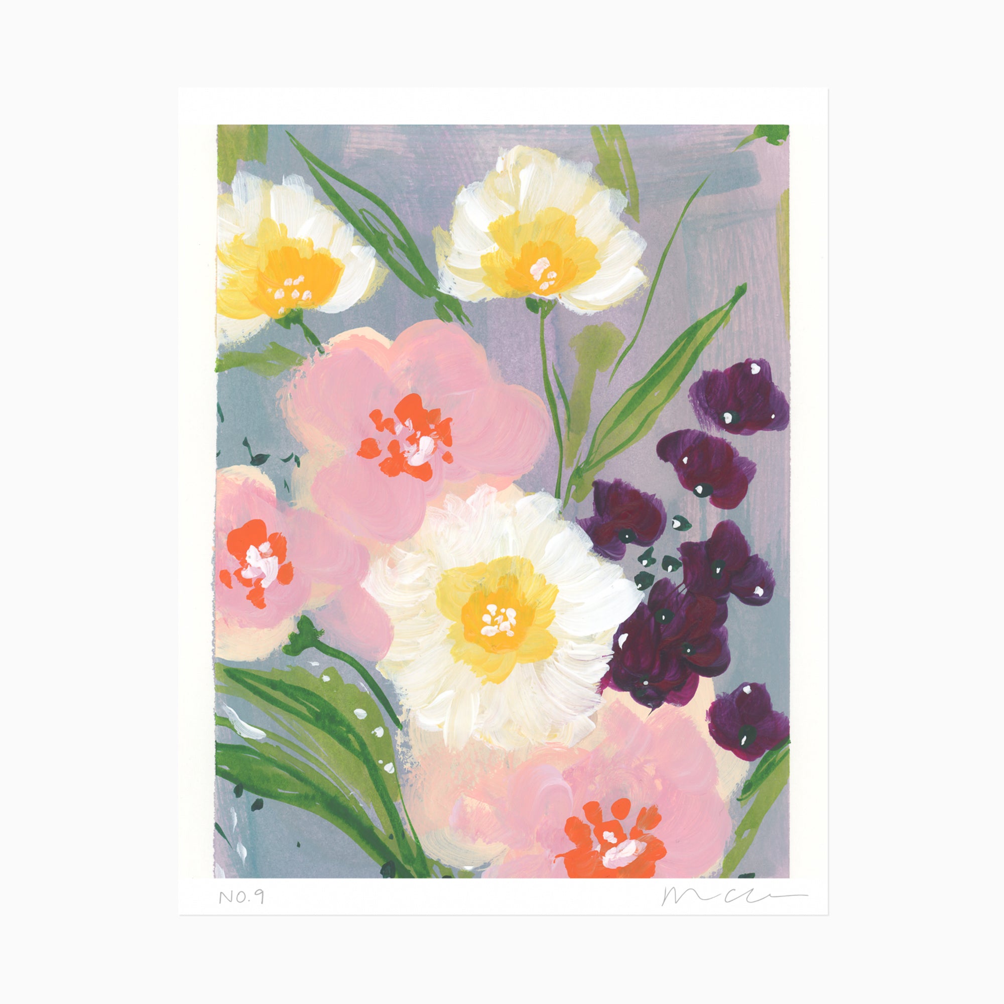 In Bloom No. 9 Le Printemps Floral Art Print