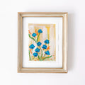 In Bloom No. 1 Ensoleillée | Original Floral Painting Framed 8x10
