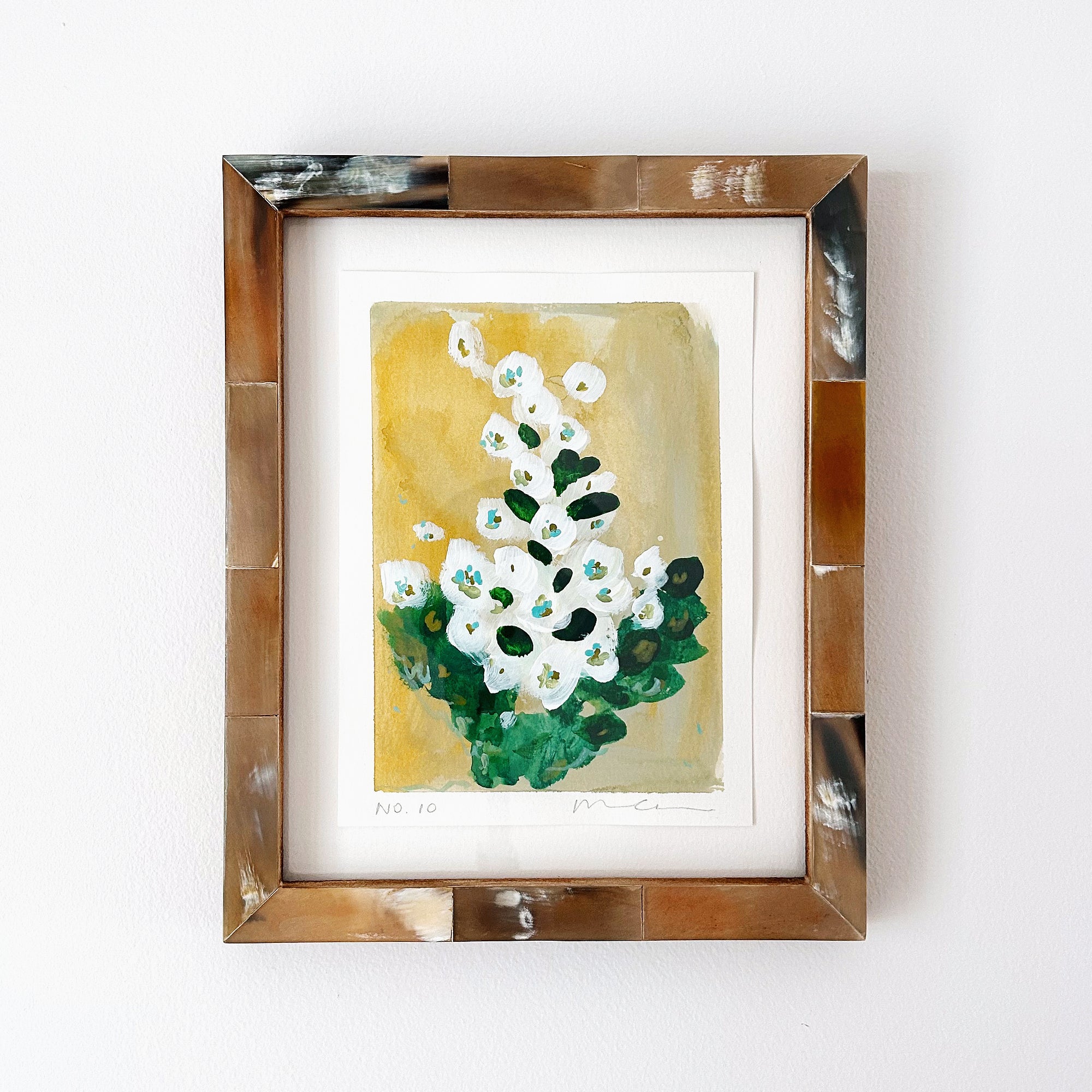 In Bloom No. 10 Andromeda | Original Floral Painting Framed 8x10