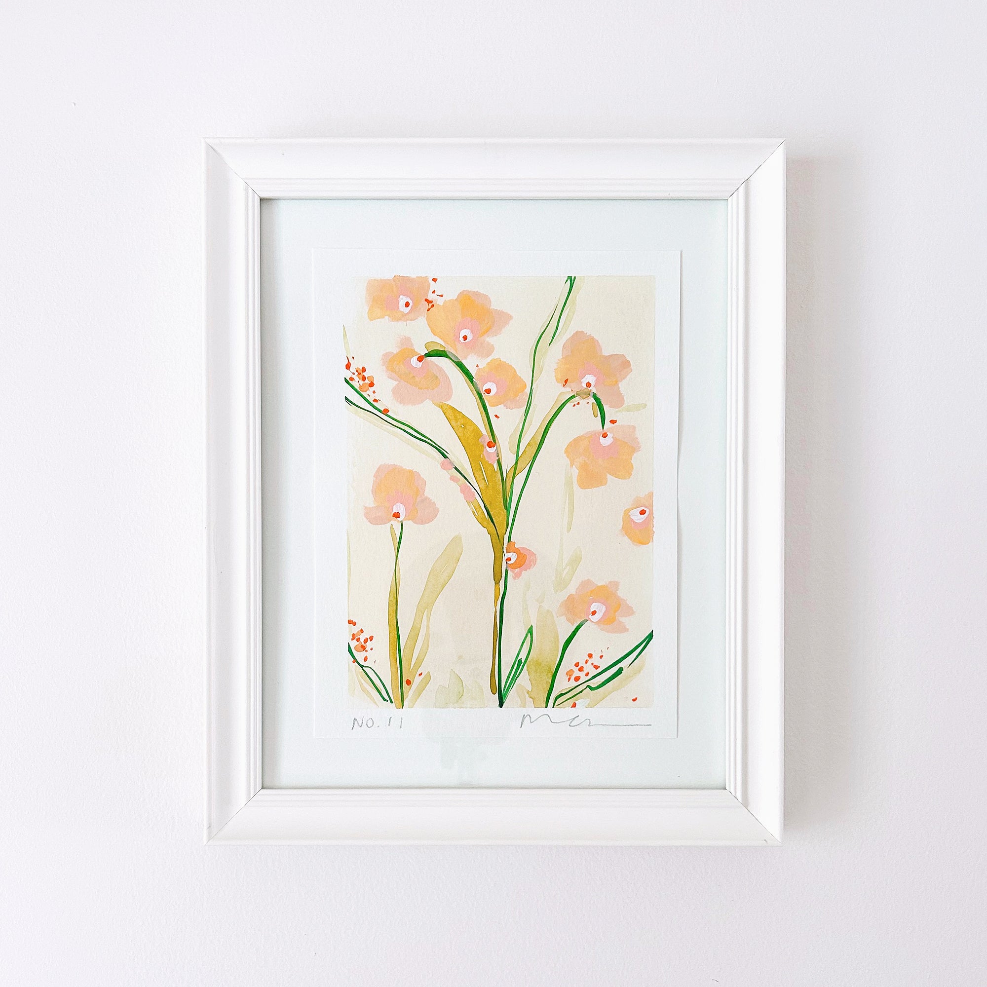 In Bloom No. 11 Rêverie | Original Floral Painting Framed 8x10