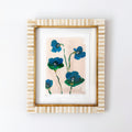 In Bloom No. 8 Viola | Original Floral Painting Framed 8x10