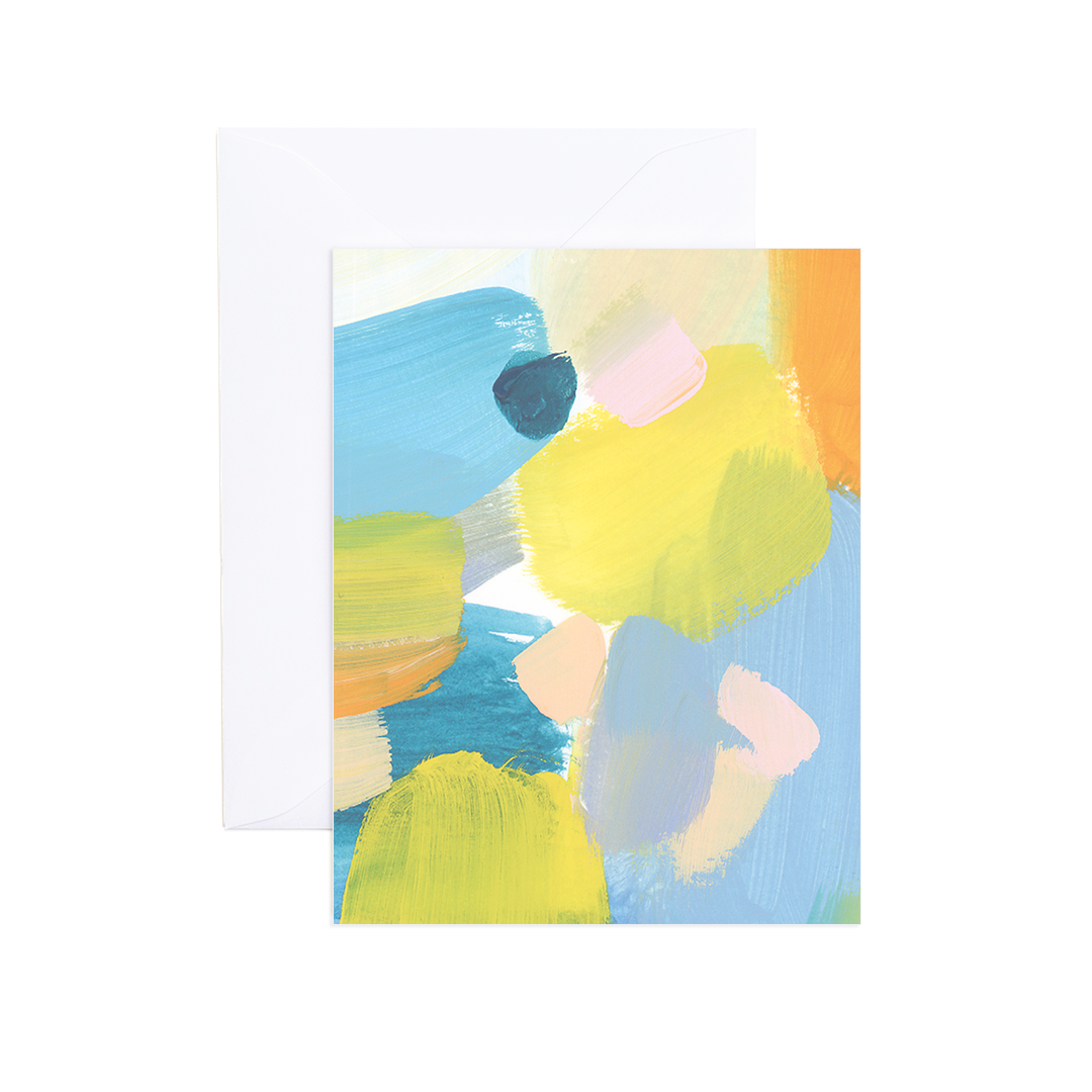 Kiera Abstract Art Blank Greeting Card