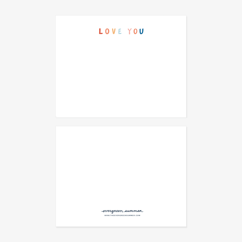 Love You Flat Notecard Set