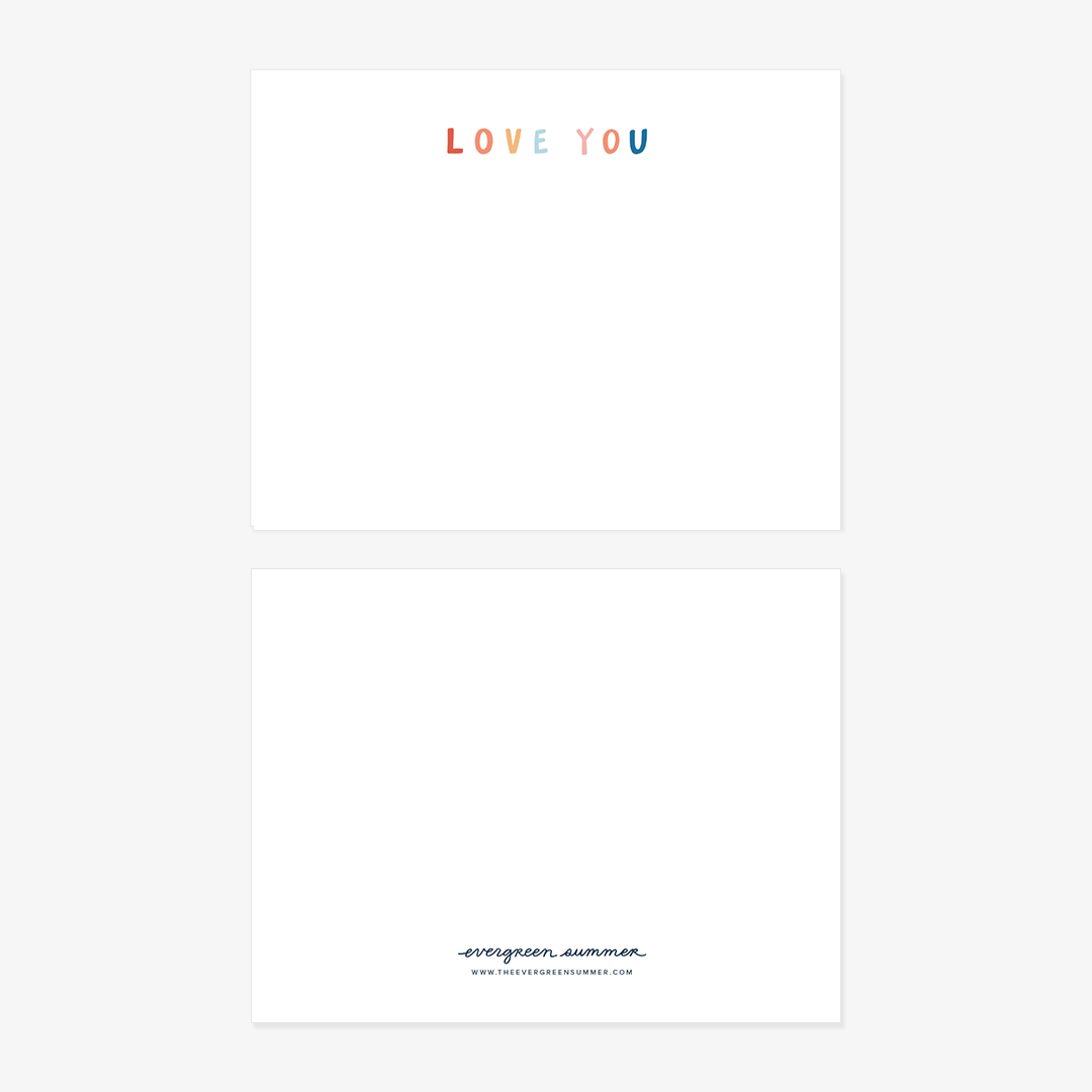 Love You Flat Notecard Set
