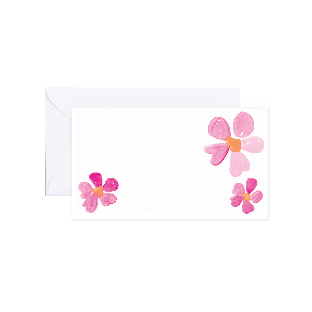 Pink Blooms Mini Card Set