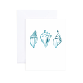Natalie Watercolor Shells Blank Greeting Card