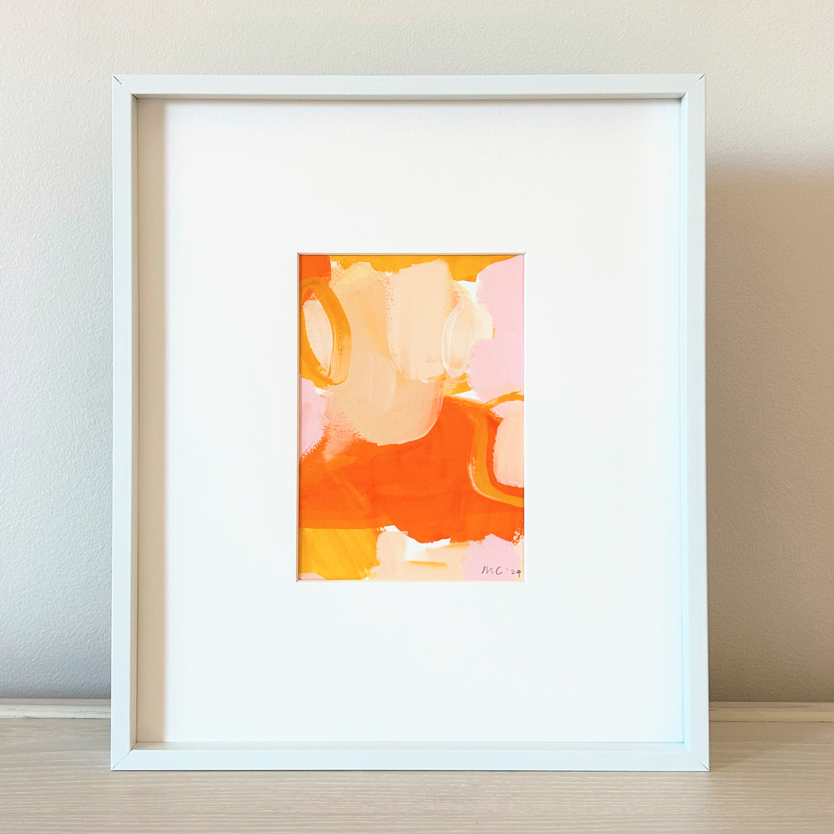 Summer Crush Abstract Original Painting | Framed Artwork