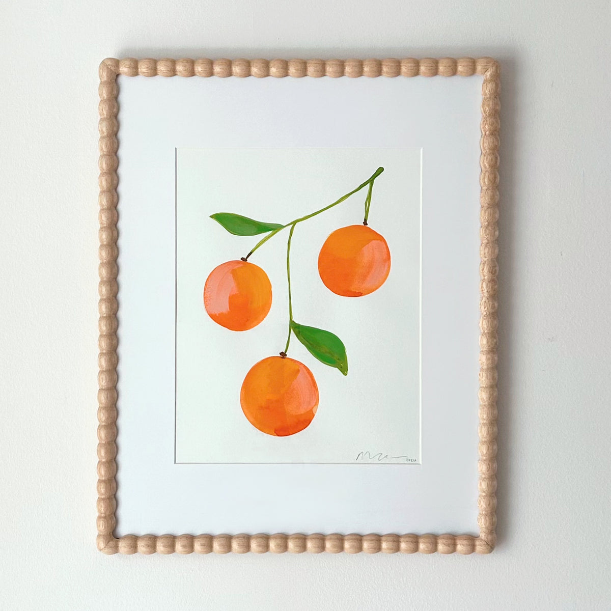 Summer Citrus Original Painting | Framed Artwork