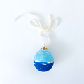 Winter Beach Hand-Painted Ornament 1