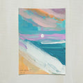 Pink Clouds No. 4 | Original Abstract Beach Painting 4x6