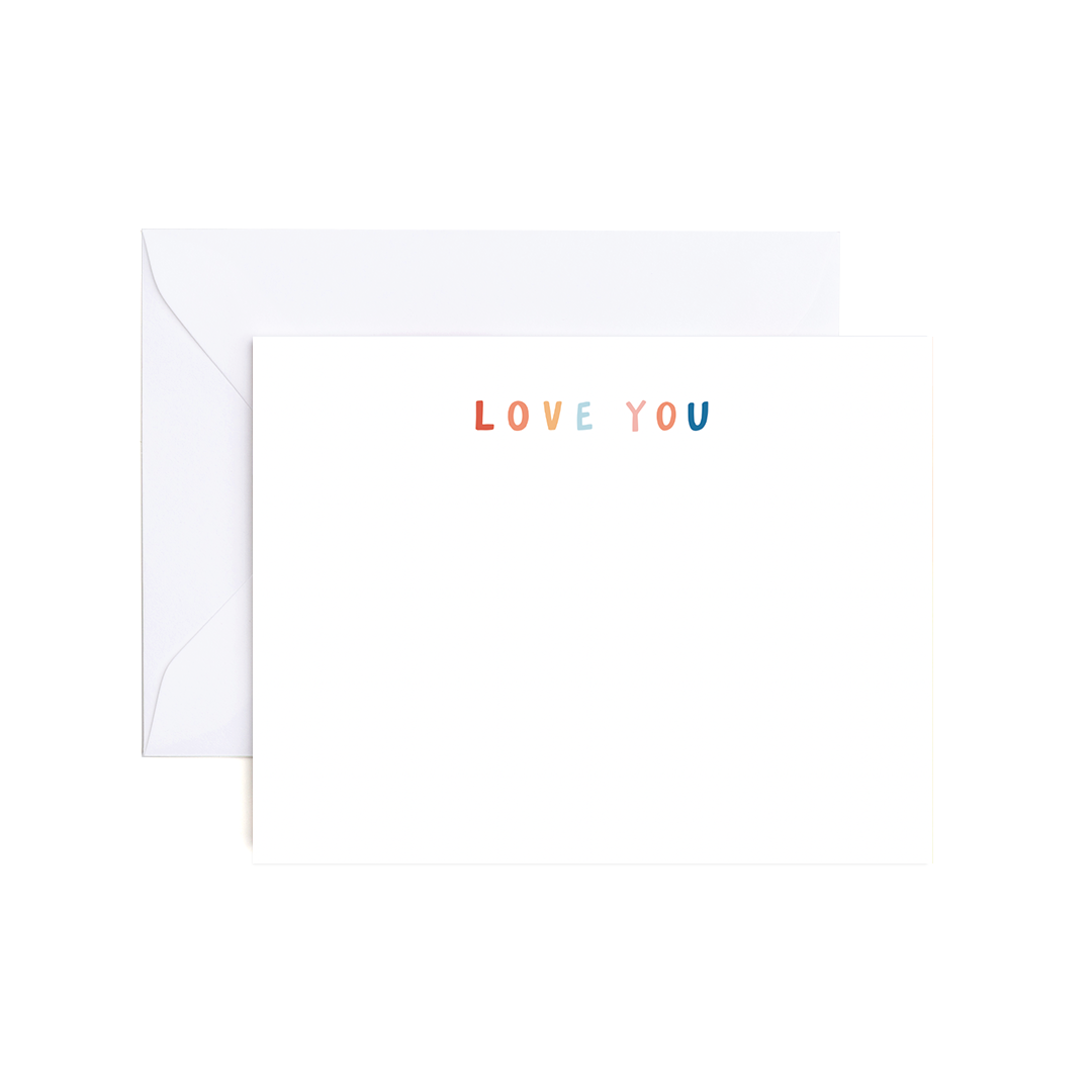 Love You Flat Notecard Set